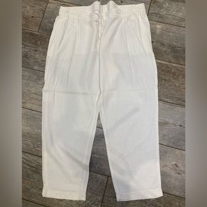 Old navy linen straight pants